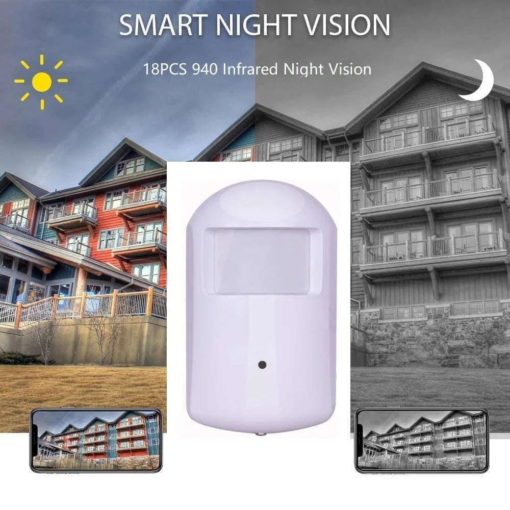 Tuya PIR Style Indoor WiFi IP Camera with Night Vision and 2‑Way Audio-WHITE / 5MP 64G / China Mainland