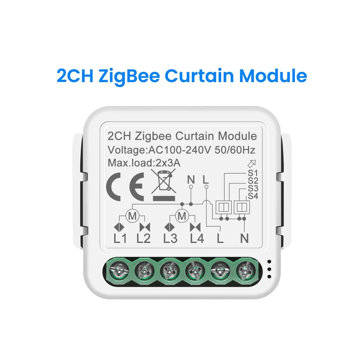 Tuya Smart Curtain Switch Module for Blinds-Only RF433 Remote
