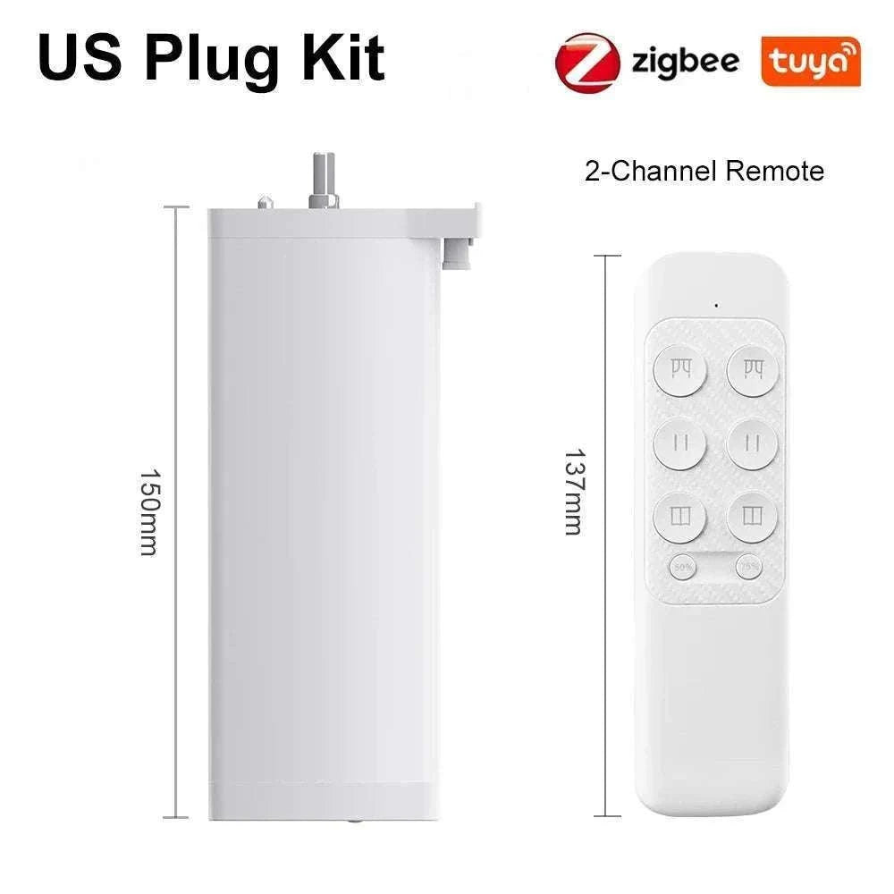Tuya Smart Electric Curtain Motor for Quiet Automated Control-EU Plug (Zigbee) / Motor