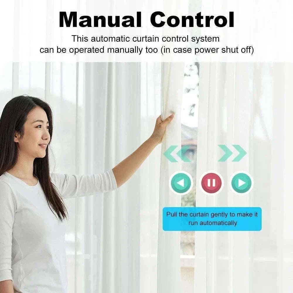 Tuya Smart Electric Curtain Motor for Quiet Automated Control-EU Plug (Zigbee) / Motor