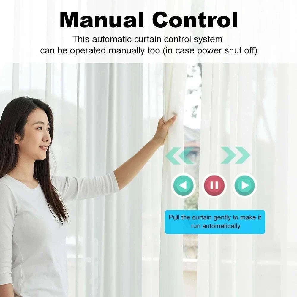 Tuya Smart Electric Curtain Motor for Quiet Automated Control-EU Plug (Zigbee) / Motor