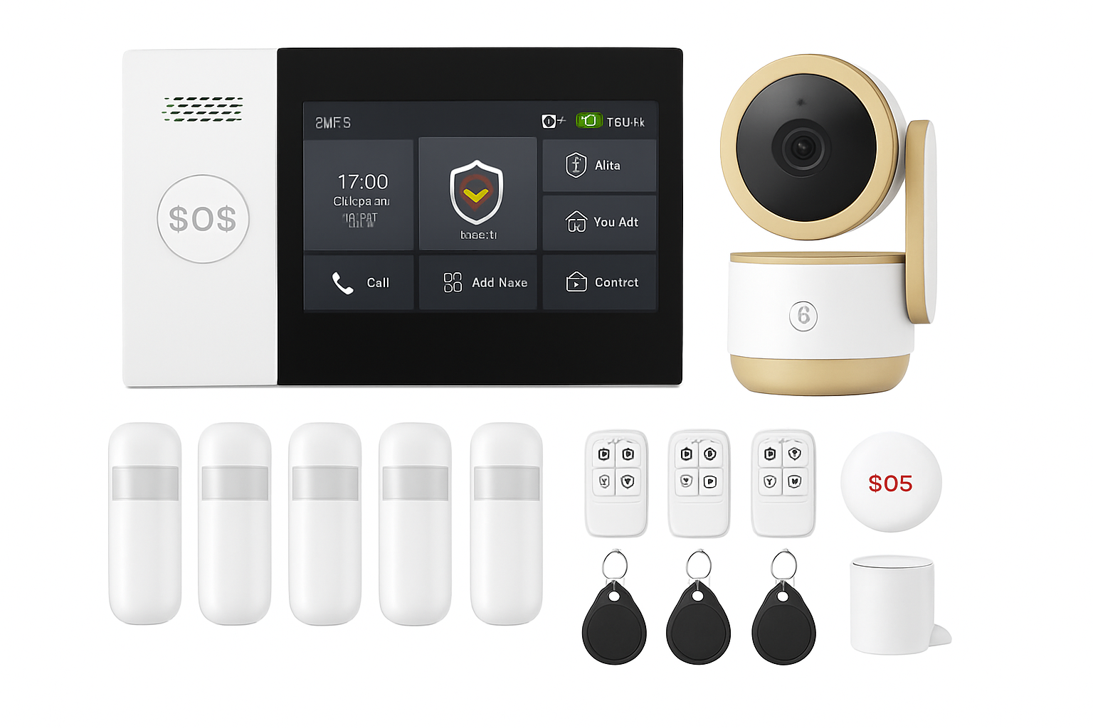 Tuya Smart Life WLAN-GSM-Alarmanlage für Haussicherheit