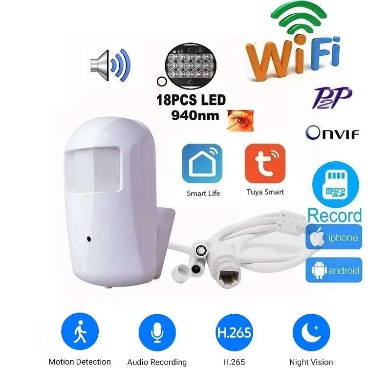 Tuya Smart Mini IP Camera with Night Vision and 2-Way Audio-2MP / UK Plug