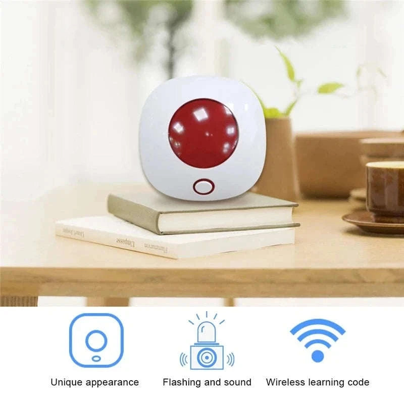 Tuya Smart WiFi 110dB Alarm Siren with Strobe Light-EU plug / China Mainland