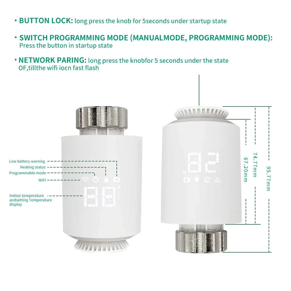 Tuya Smart ZigBee 3.0 TRV Radiator Actuator Valve-Zigbee gateway