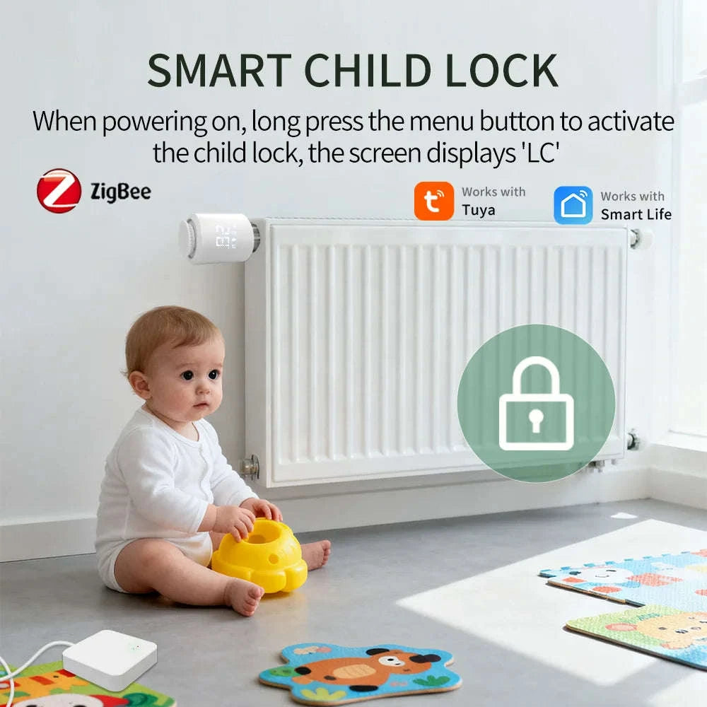 Tuya Smart ZigBee 3.0 TRV Radiator Actuator Valve-Zigbee gateway