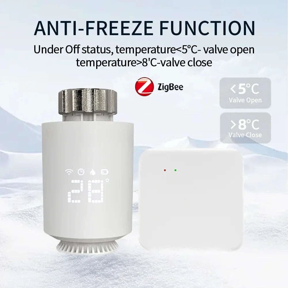 Tuya Smart ZigBee 3.0 TRV Radiator Actuator Valve-Zigbee gateway