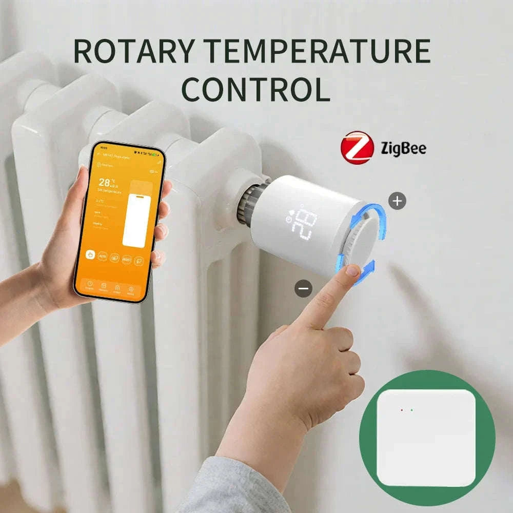 Tuya Smart ZigBee 3.0 TRV Radiator Valve Controller-ME167 2PCS