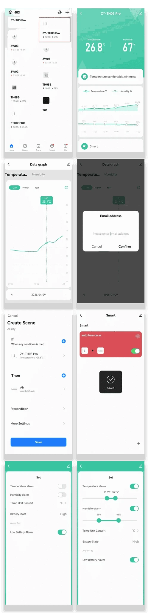 Tuya Temperature Humidity Sensor for Smart Home Monitoring-Zigbee Version