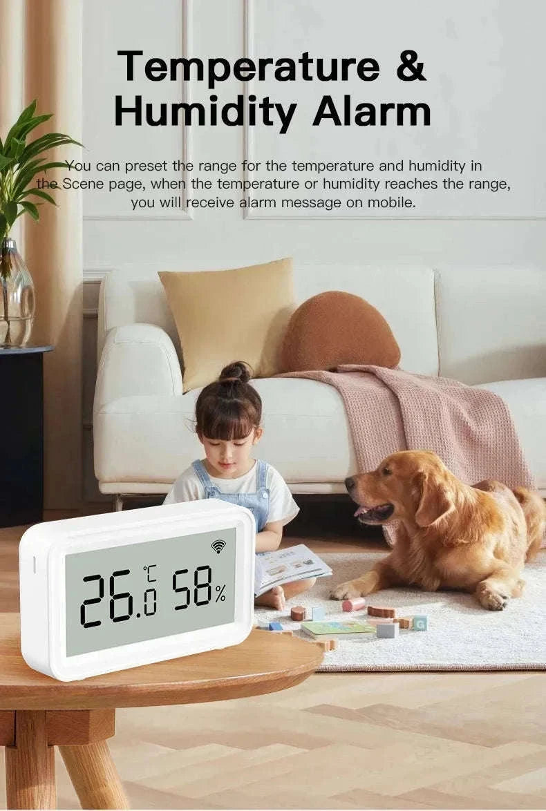 Tuya Temperature Humidity Sensor for Smart Home Monitoring-Zigbee Version