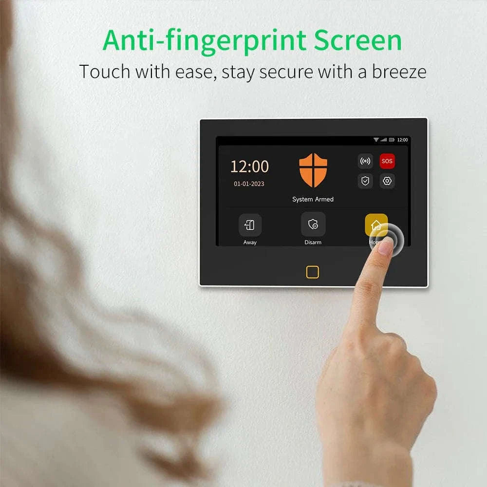 Tuya WiFi & 4G Smart Home Security System with 7-Inch Display-7 inch-LORA / AU Plug