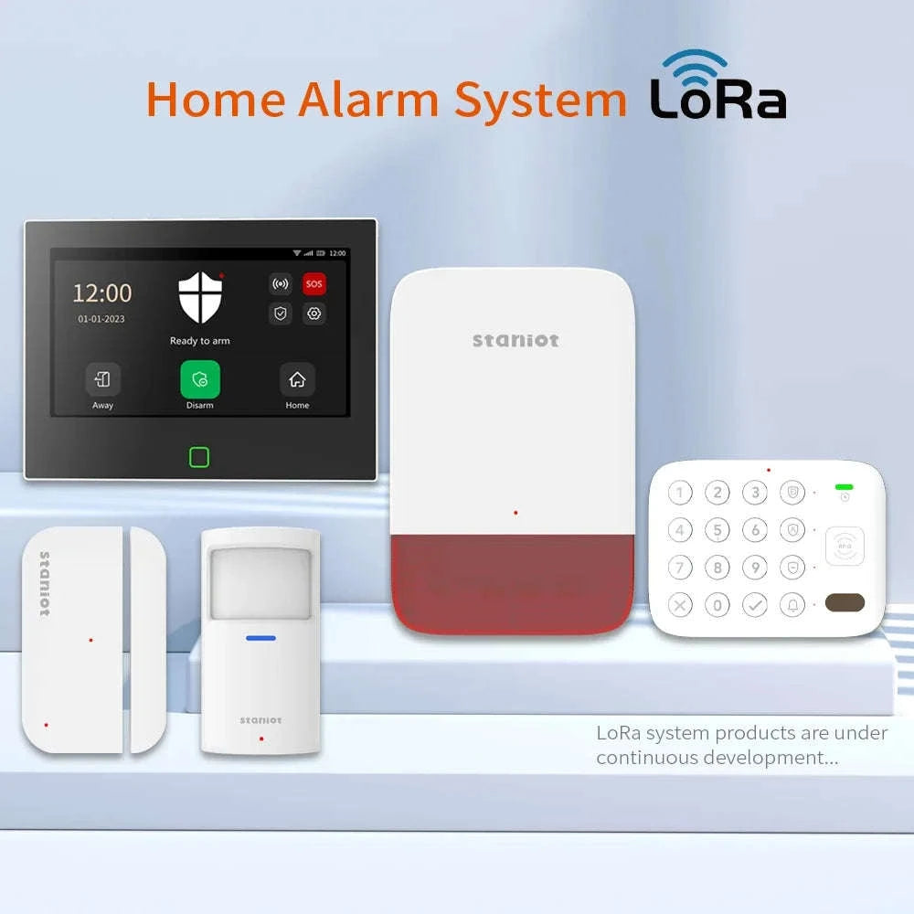 Tuya WiFi & 4G Smart Home Security System with 7-Inch Display-7 inch-LORA / AU Plug
