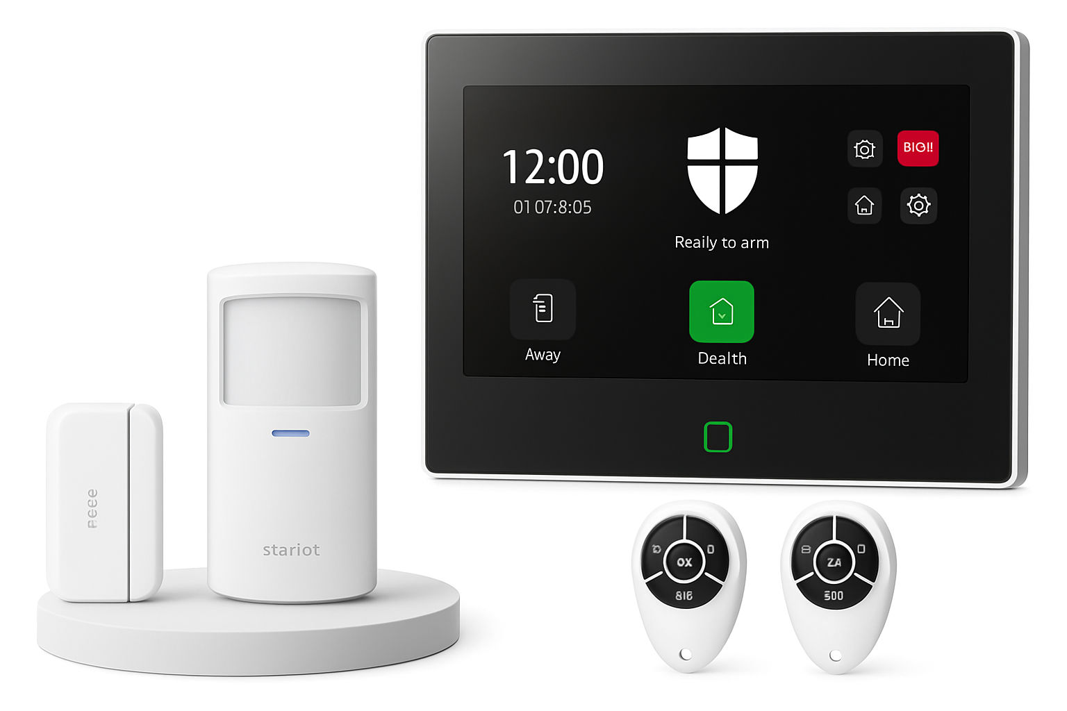 Tuya WiFi & 4G Smart Home Sicherheitssystem mit 7-Zoll-Display