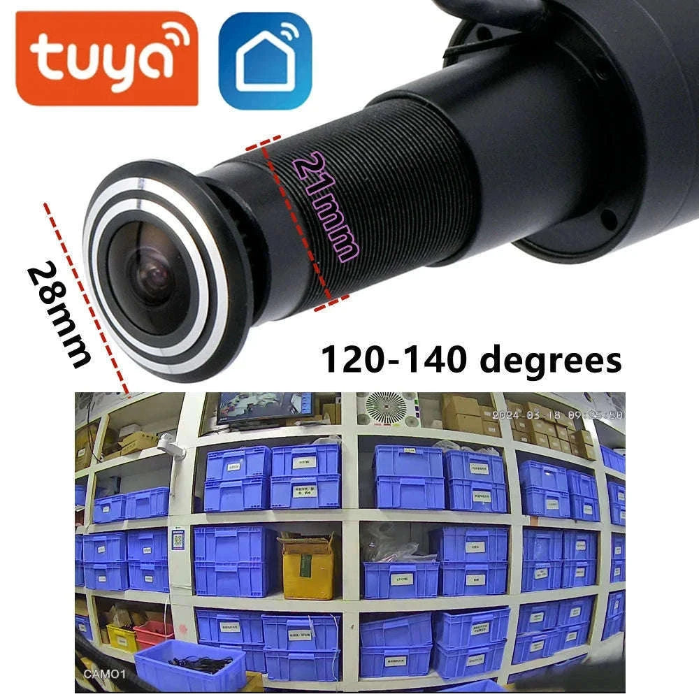 Tuya WiFi Peephole Door Camera 1080P Smart Video Viewer-EU Plug