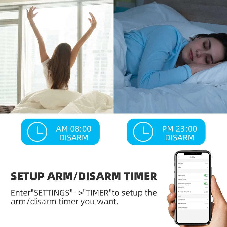 Tuya WiFi Siren Alarm System Kit with 110dB Home Alert-alarm kit 1 / US Plug / United States
