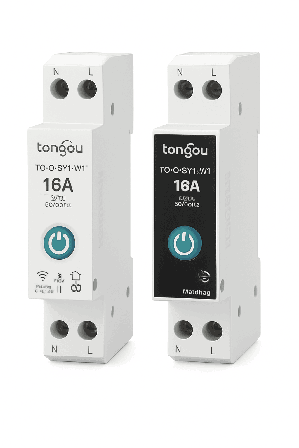 TUYA WiFi Smart Circuit Breaker with Power Metering 63A-32A / Black with metering