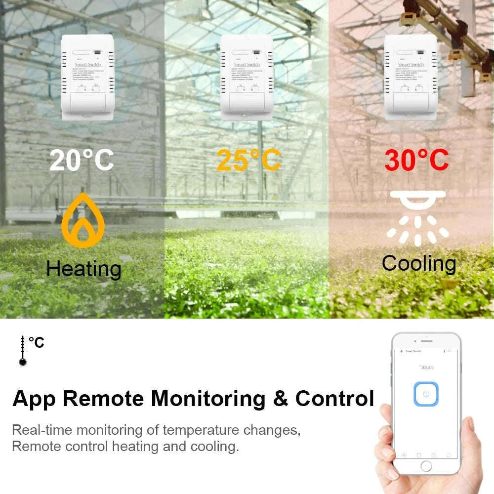 Tuya WiFi Smart Temperature Switch 16A 3000W-Default Title