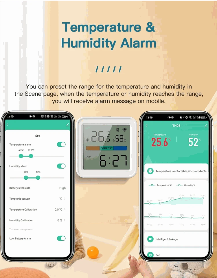 Tuya WiFi Temperature & Humidity Sensor-TH08