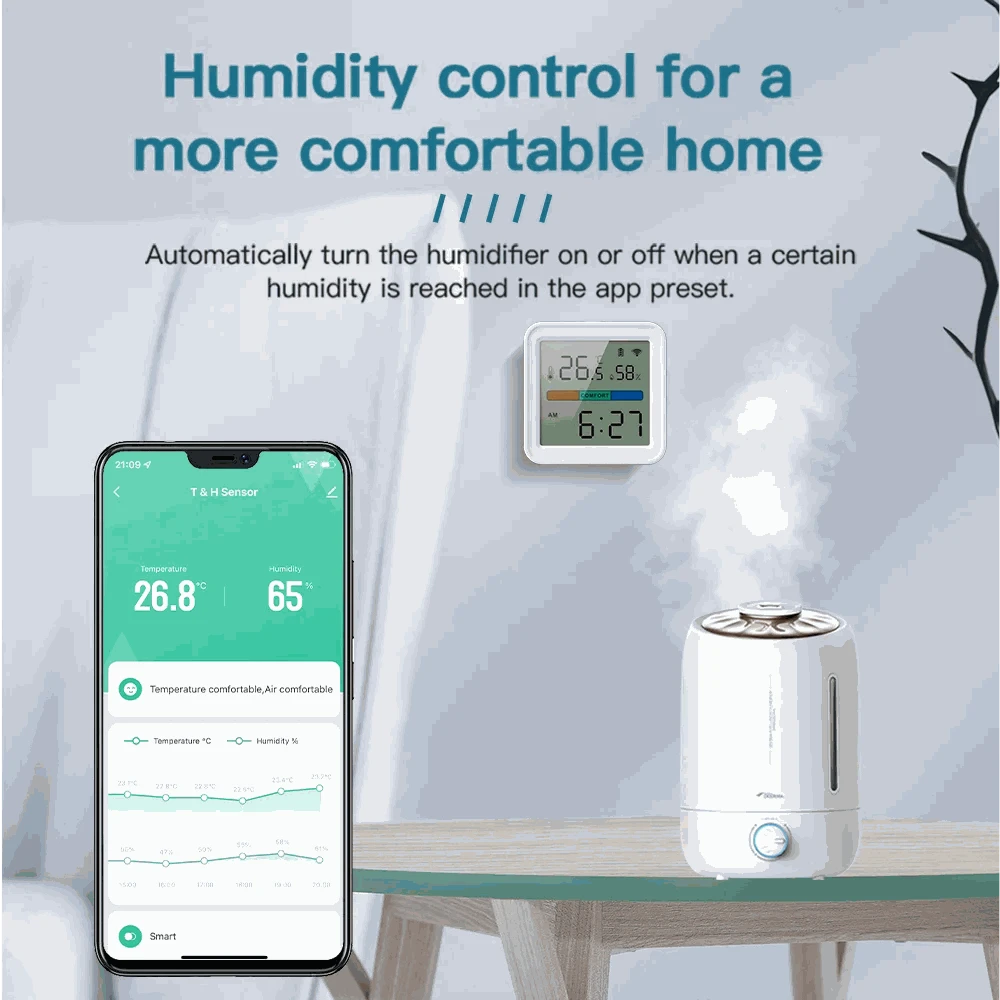 Tuya WiFi Temperature & Humidity Sensor-TH08