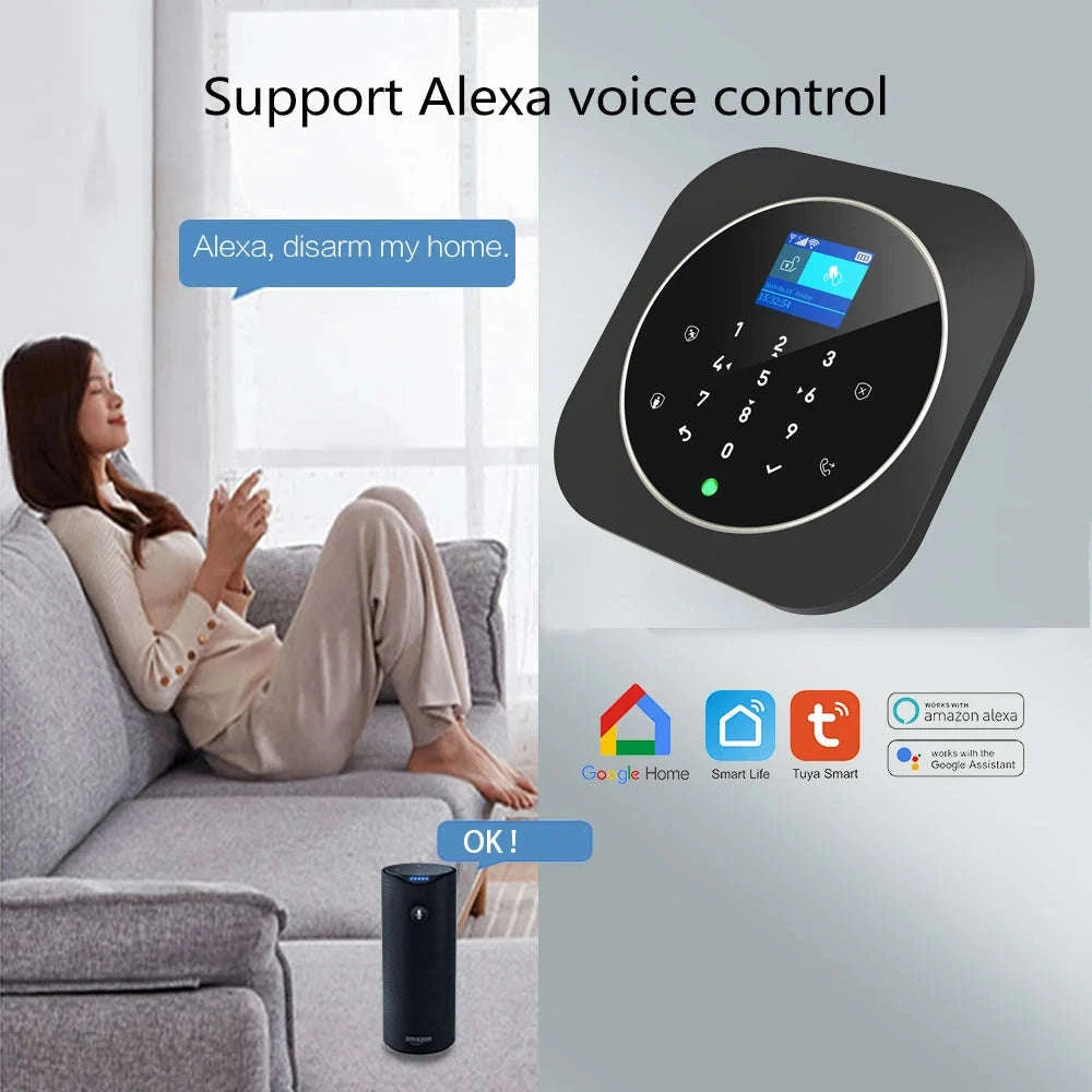 Tuya WiFi W9B Smart Home Alarm System-W9B9 / EU Plug