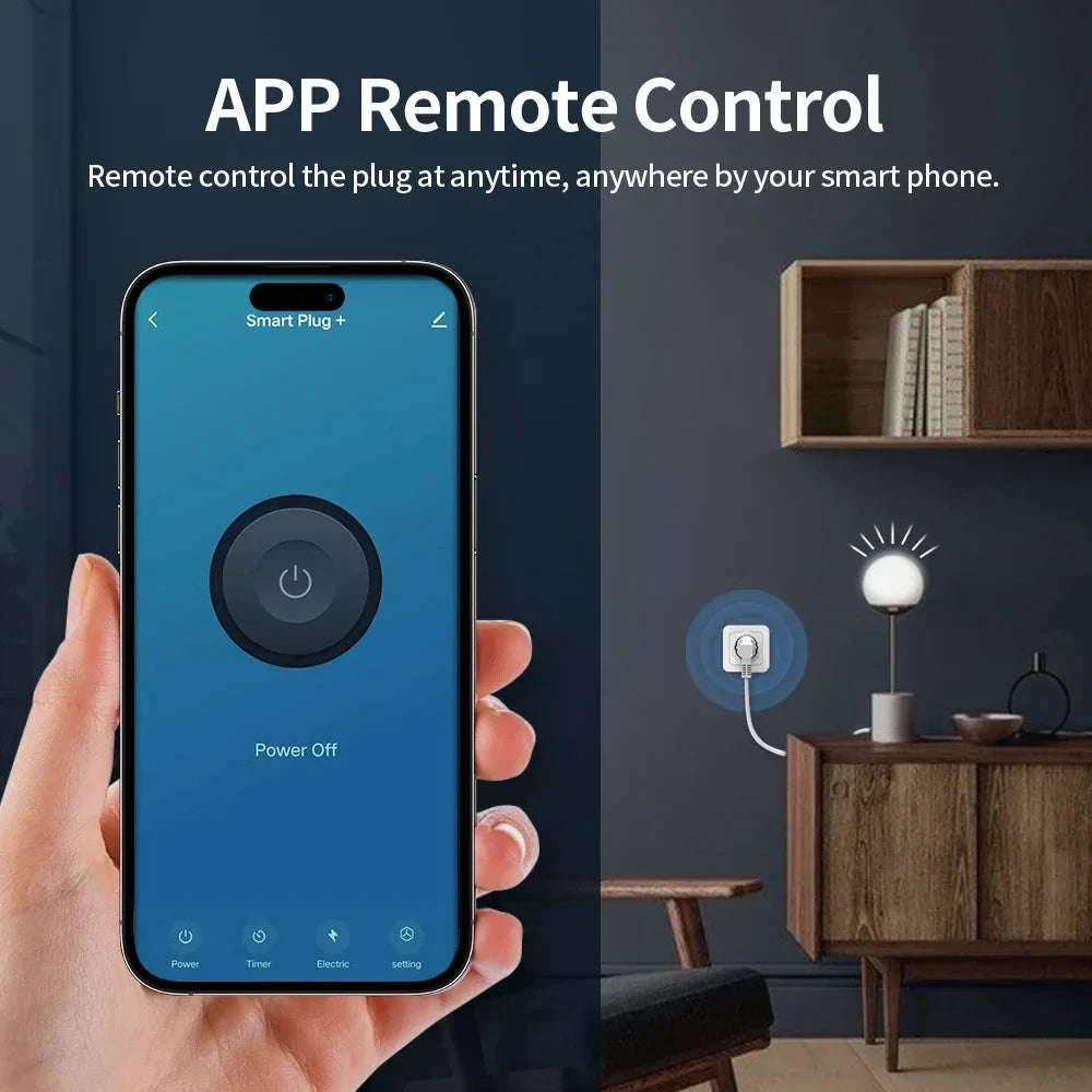 Tuya WiFi Zigbee Smart Plug with Power Monitoring-Zigbee 20A / TNCE / 9PCS
