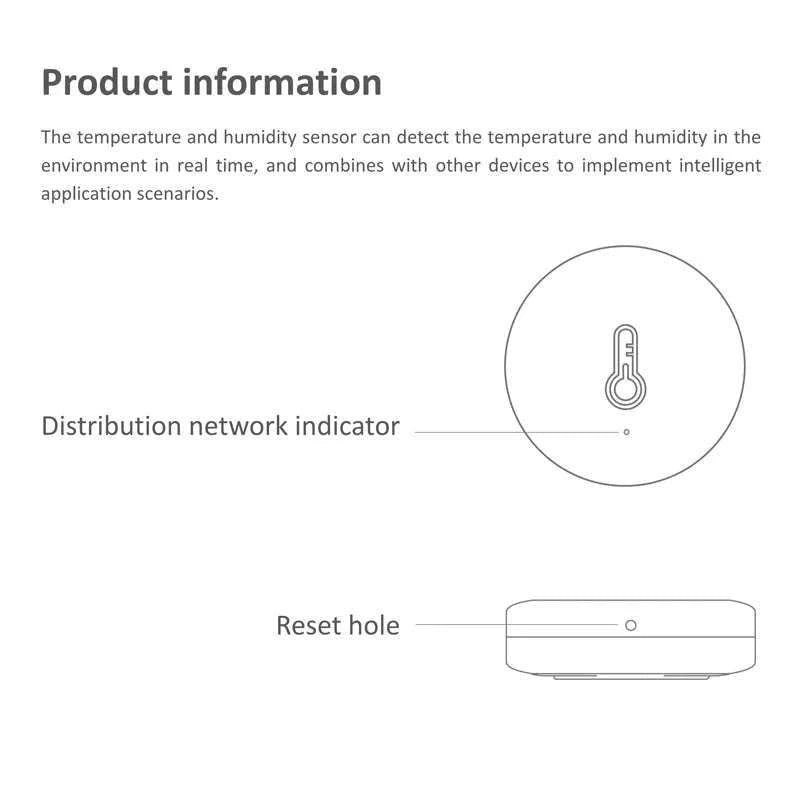 Tuya Zigbee Temperature and Humidity Sensor for Smart Home Monitoring-4PCS