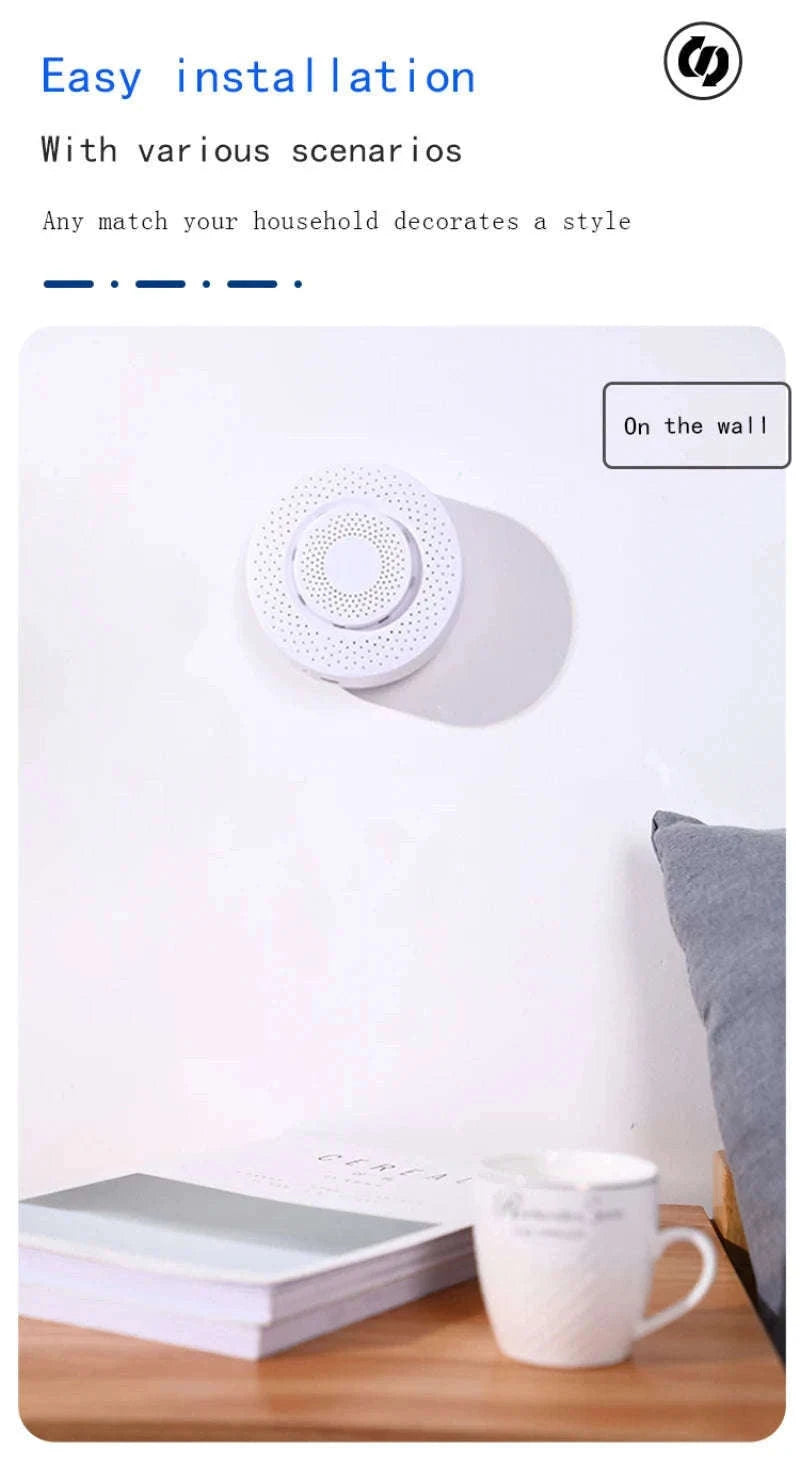 Tuya Zigbee/WiFi Air Quality Sensor for Smarter Home Monitoring-Zigbee Version 5in1 / China Mainland