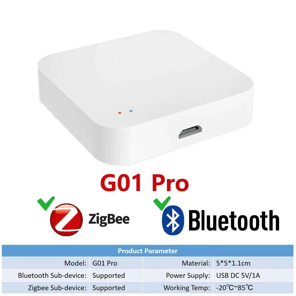 Tuya Zigbee Wireless Hub Gateway for Smart Home Automation-G01 Pro