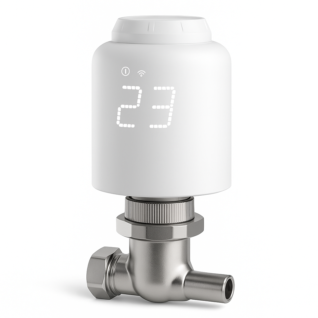 Smart Radiator Thermostat Valve with External Sensor