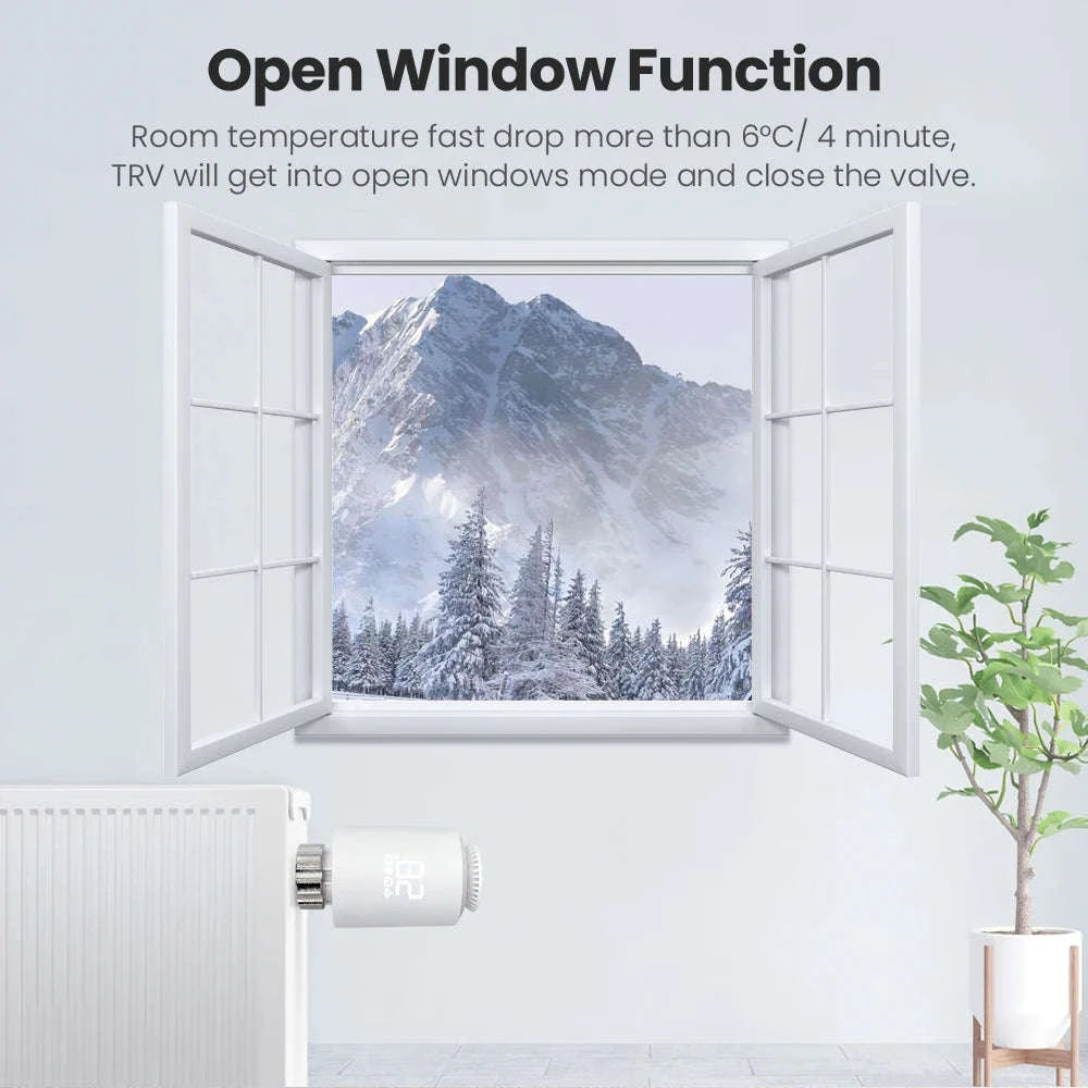 Tuya ZigBee3.0 Smart TRV Thermostatic Radiator Valve-TRV06-1PCS