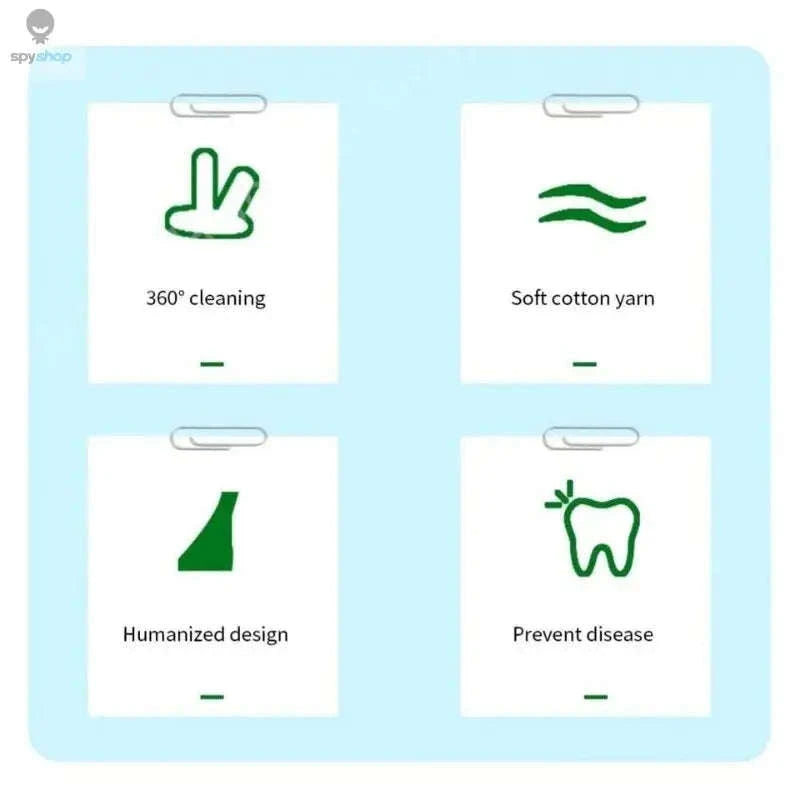 Two-Finger Pet Dental Cleaning Wipes for Cats & Dogs-Finger Cots / 12pcs