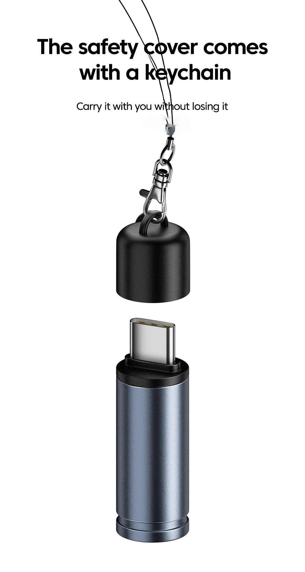 Type-C Mobile Cigarette Lighter with Flameless Coil-black