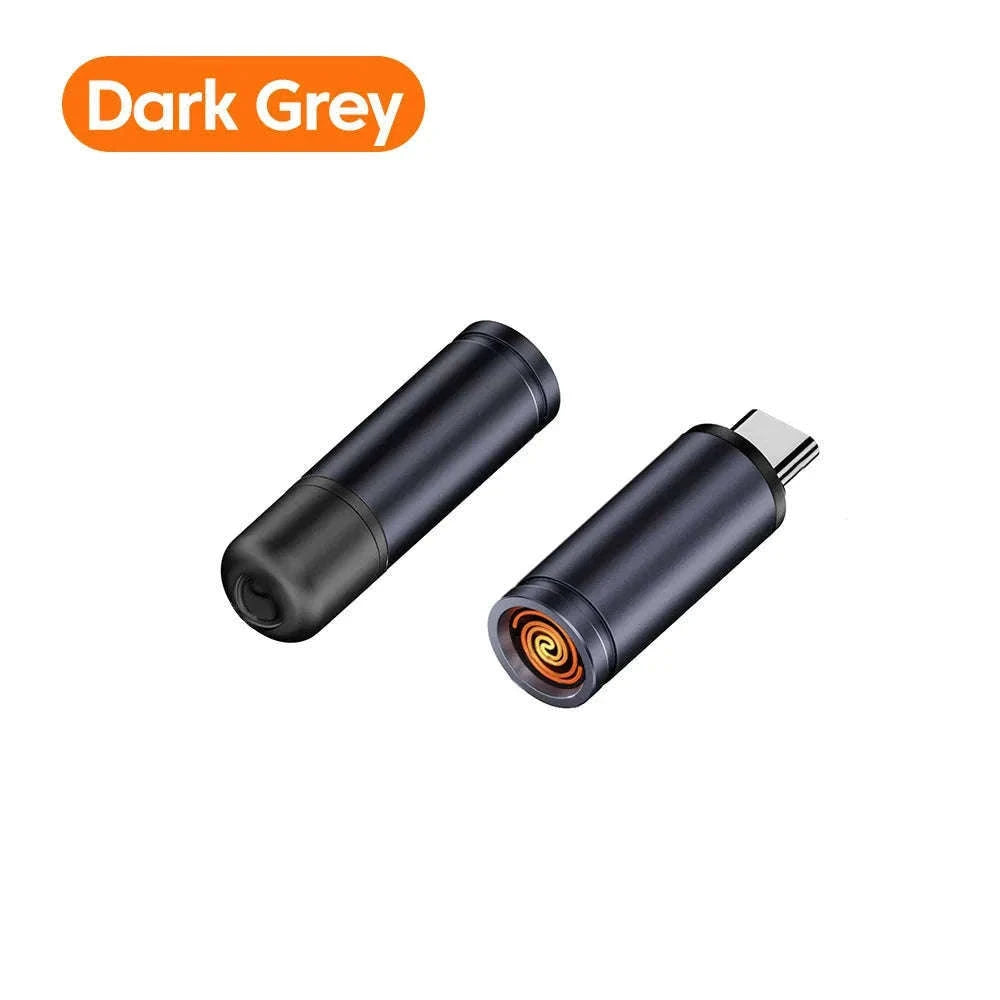 Type-C Mobile Cigarette Lighter with Flameless Coil-black