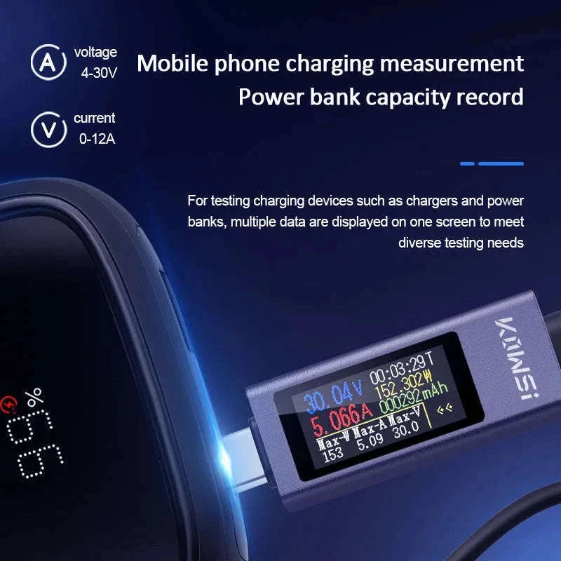 Type‑C Multi‑Function Digital Display Power Meter-KWS-2302C