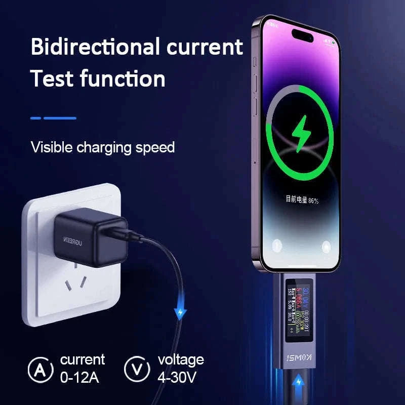 Type‑C Multi‑Function Digital Display Power Meter-KWS-2302C