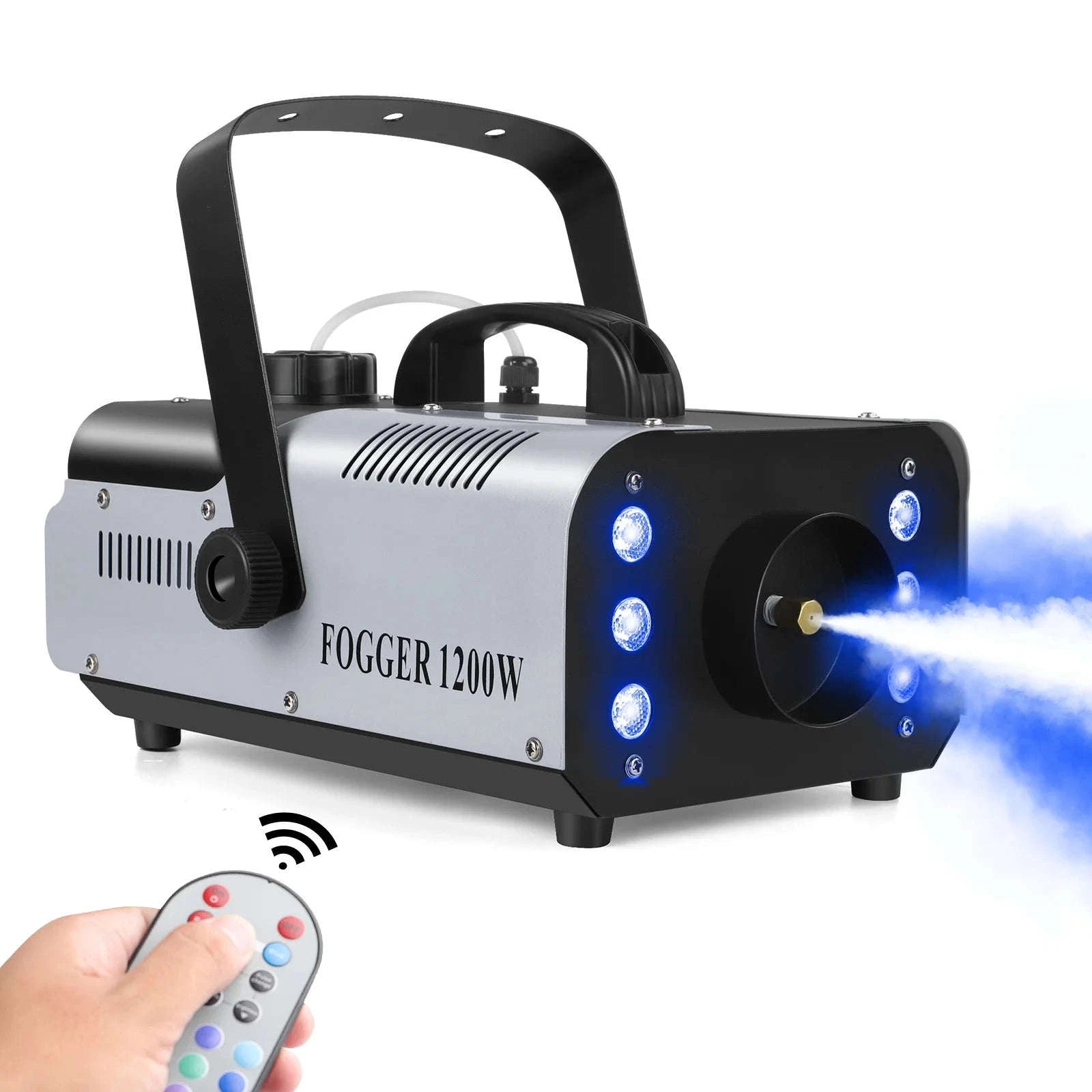 U'King 1200W Fog Machine with 6 LED Stage Effects-UNITED KINGDOM / UK Plug