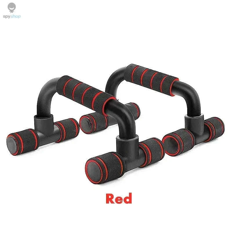 U-Shaped Push-Up Rack for Better Form and Comfort-red