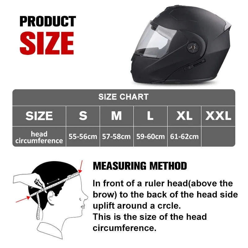 Uchoose Modular Motorcycle Helmet-5 / XL