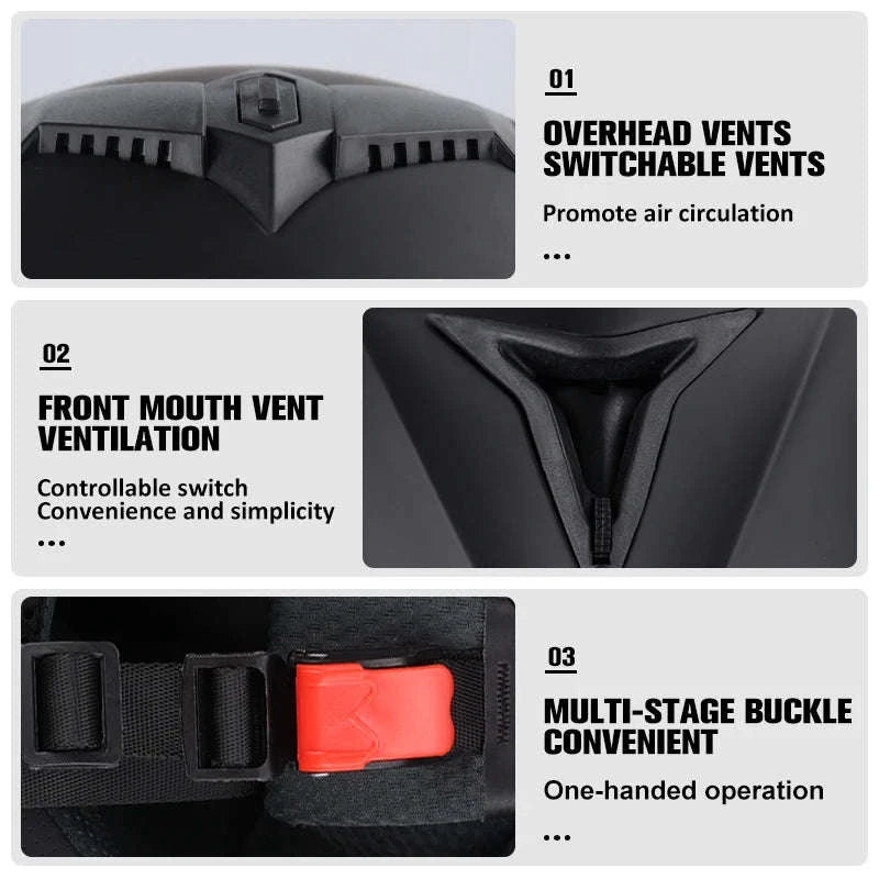 Uchoose Modular Motorcycle Helmet-5 / XL