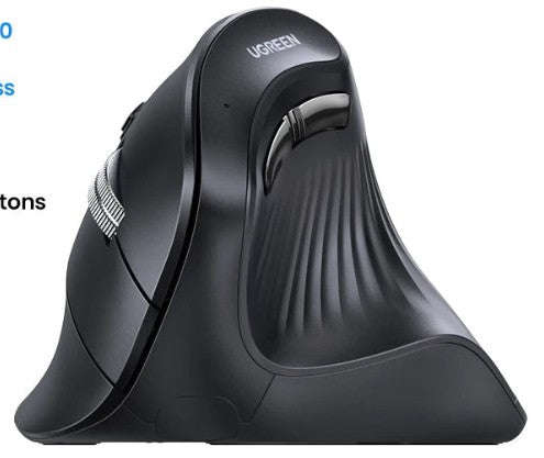 UGREEN Ergonomic Vertical Mouse Wireless 4000 DPI-Mouse Pad Set / CHINA