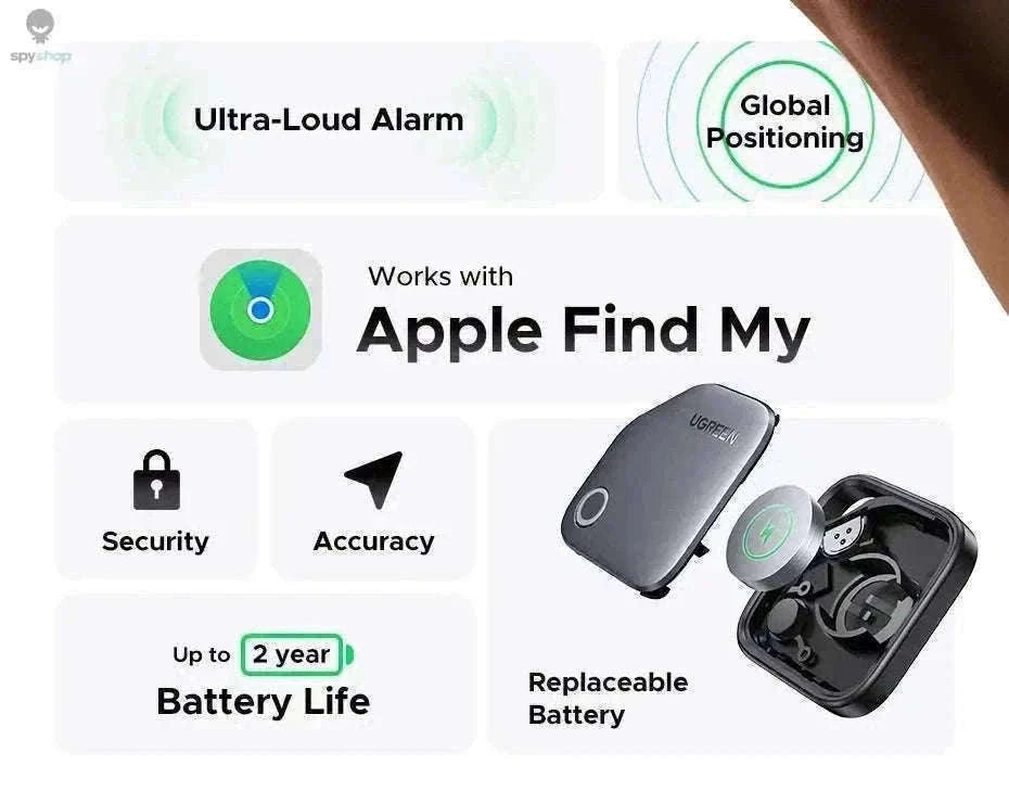 UGREEN Smart Tag Bluetooth Tracker for Apple Find My-4-Pack 4 Colors / CHINA