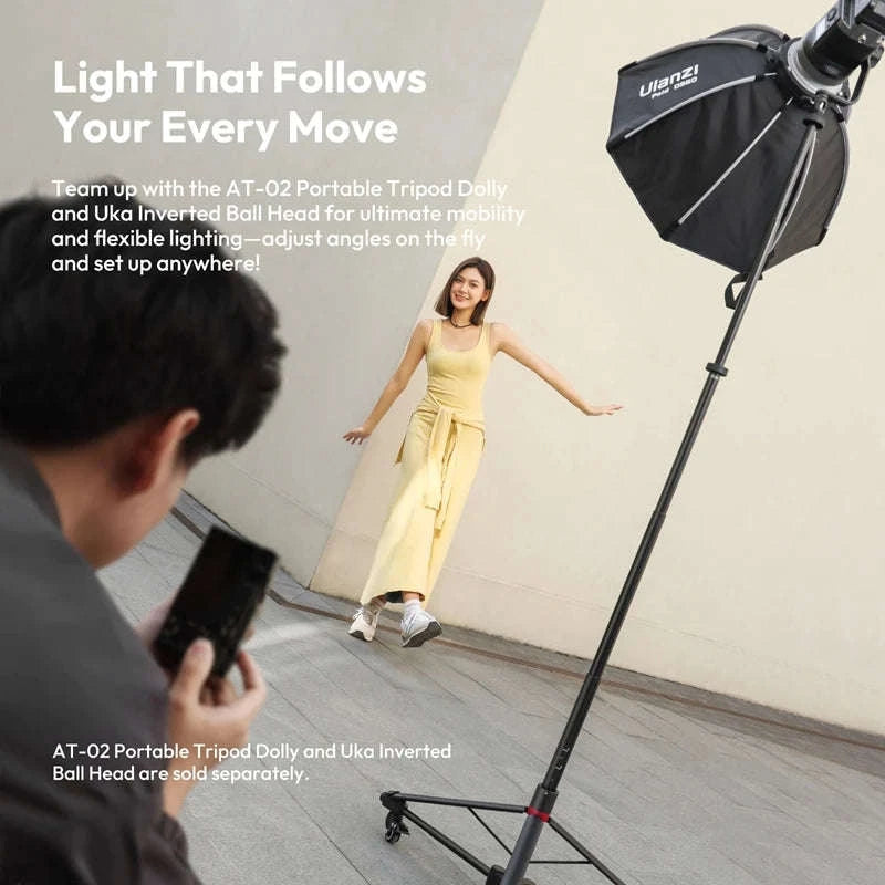Ulanzi AT-05 2M Heavy Duty Light Stand for Cameras & Video Lights-black / CHINA
