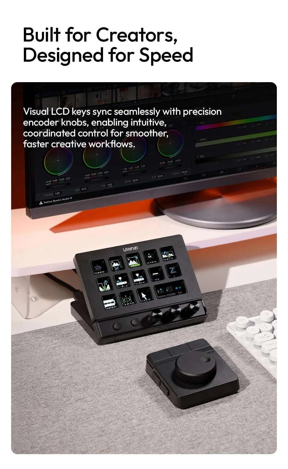 Ulanzi D200X Desktop Control Hub for Creative Workflow Setup-D200X D100H Set / China Mainland