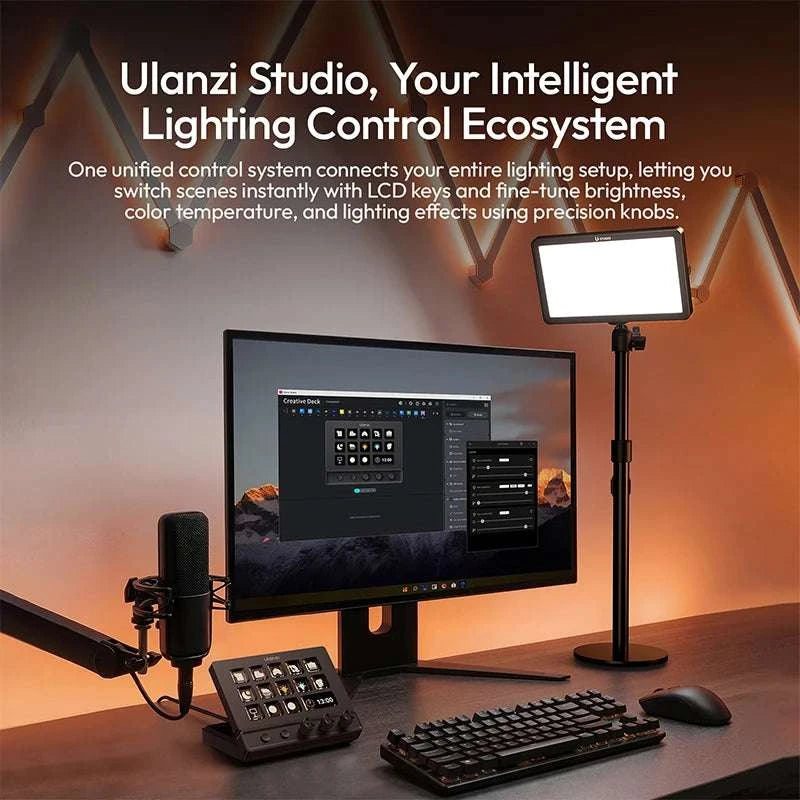 Ulanzi D200X Desktop Control Hub for Creative Workflow Setup-D200X D100H Set / China Mainland