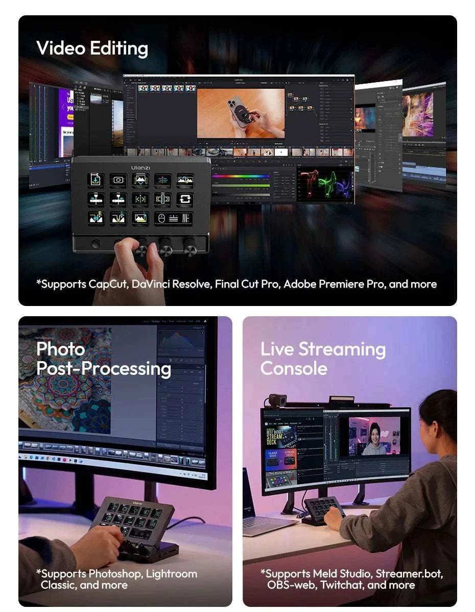 Ulanzi D200X Desktop Control Hub for Creative Workflow Setup-D200X D100H Set / China Mainland