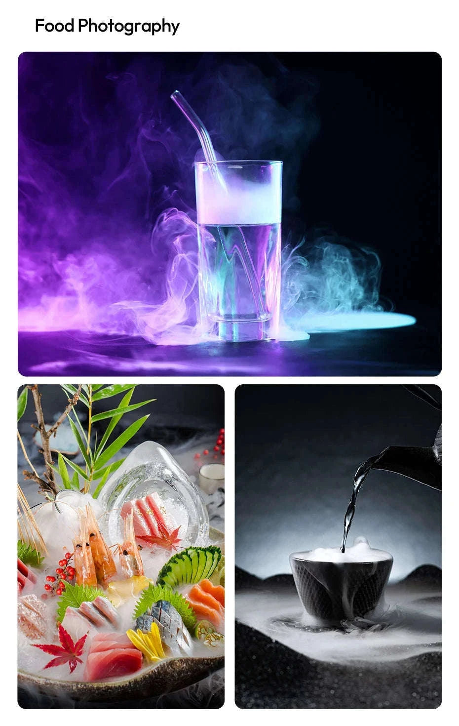 Ulanzi FM02 30W Portable Smoke Machine for Photo & Video Effects-black / China Mainland