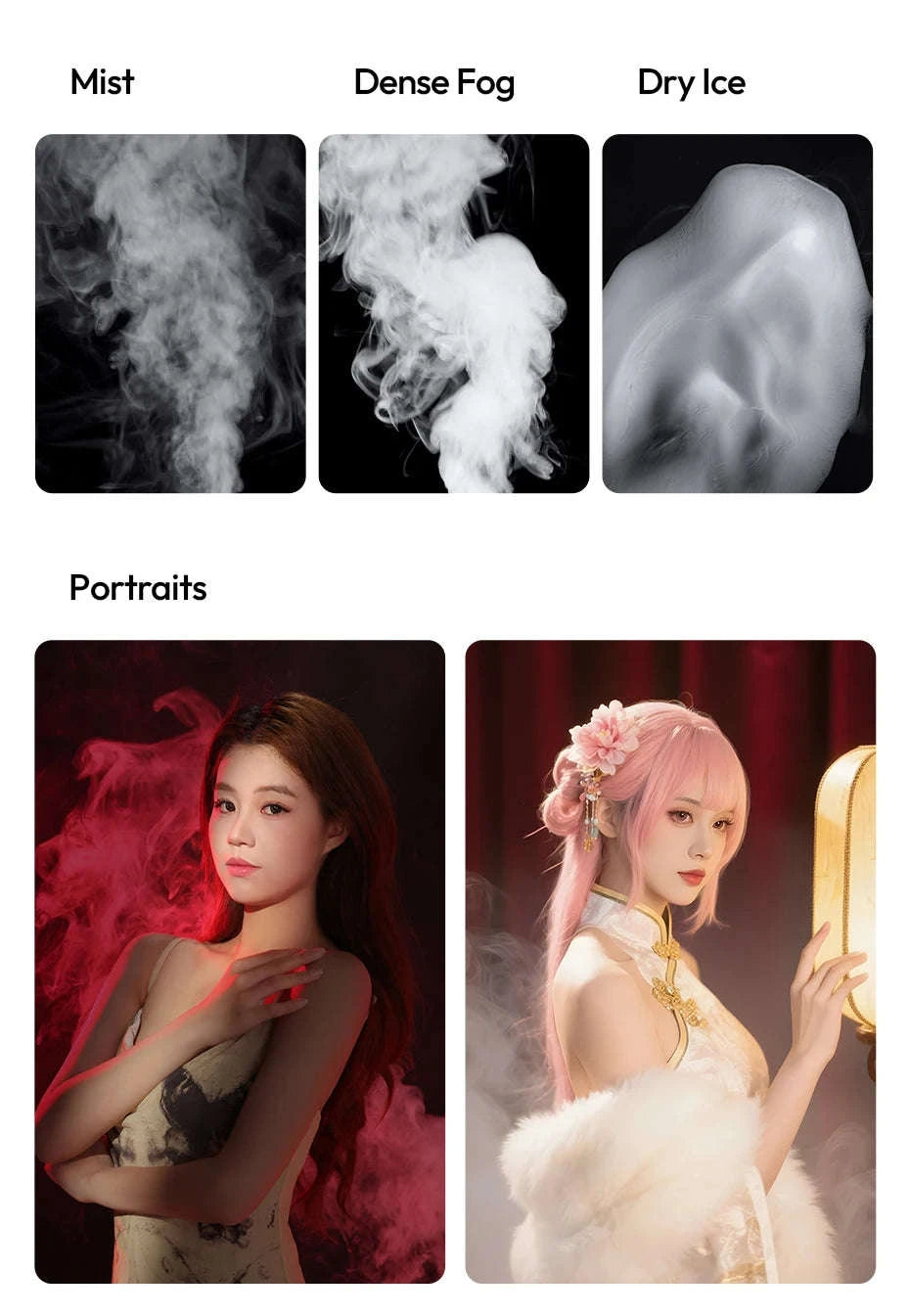 Ulanzi FM02 30W Portable Smoke Machine for Photo & Video Effects-black / China Mainland
