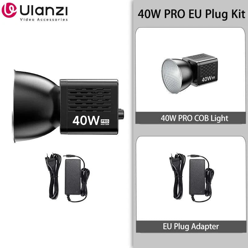 Ulanzi L023 40W Pro Portable LED Video Light-Without charger / brazil