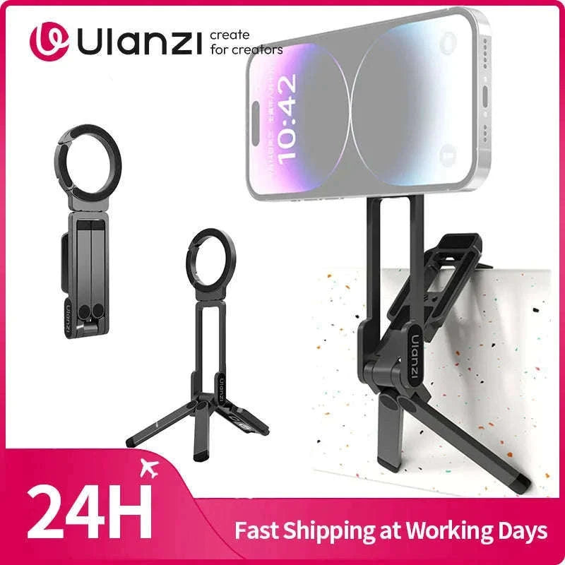Ulanzi MA38 MagLock Magnetic Phone Stand with Hidden Hook-MA38 / China Mainland