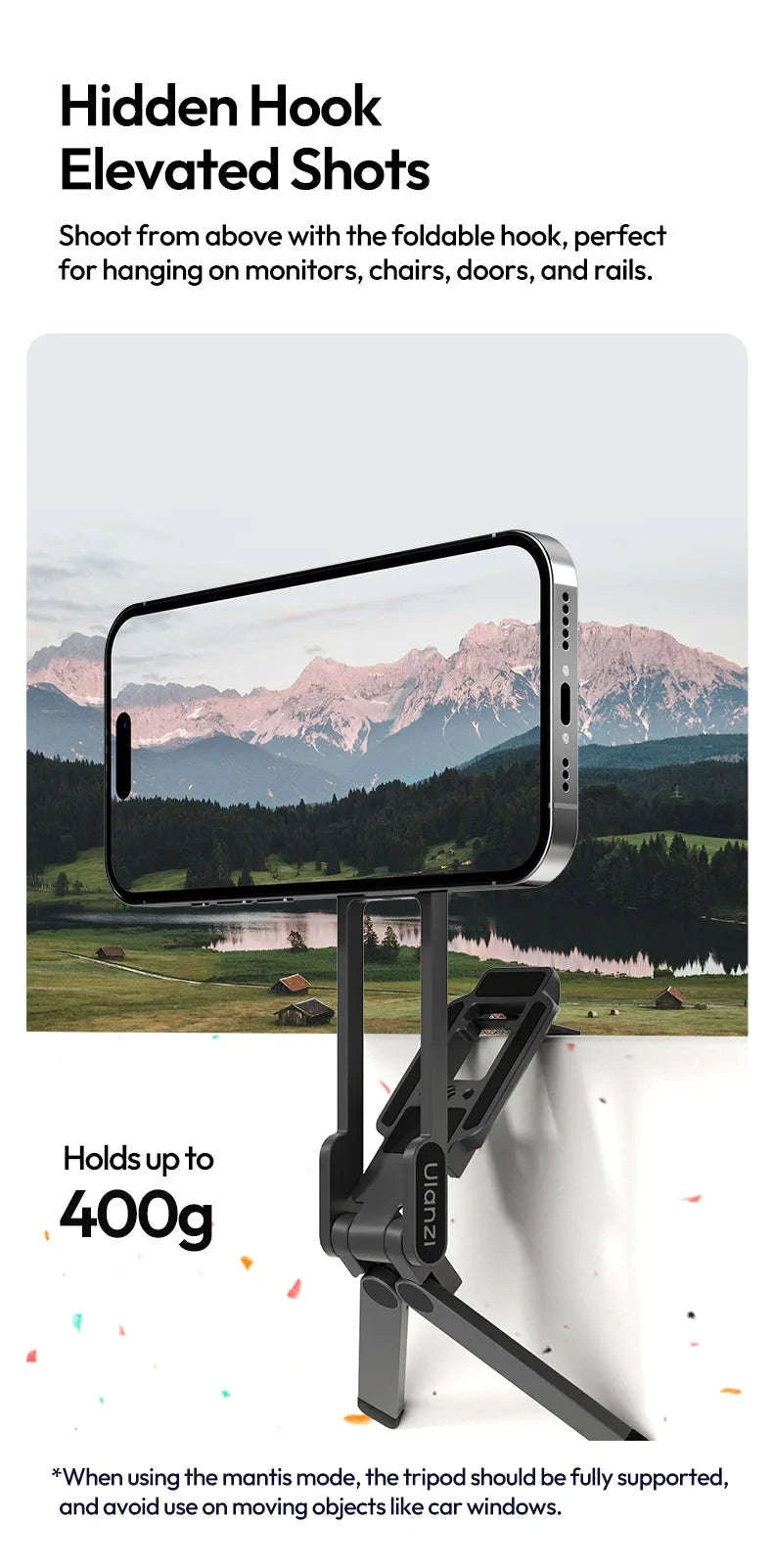 Ulanzi MA38 MagLock Magnetic Phone Stand with Hidden Hook-MA38 / China Mainland